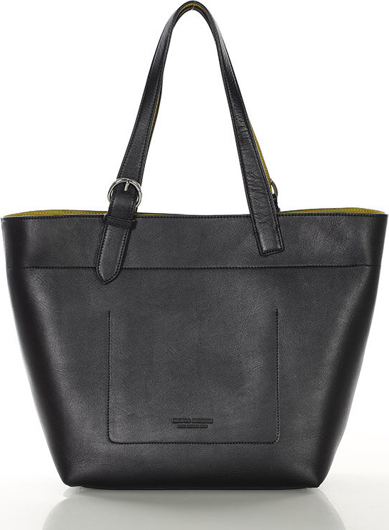 MARCO MAZZINI Čierna priestranná shopper kabelka (G12404a) Veľkosť: ONE SIZE