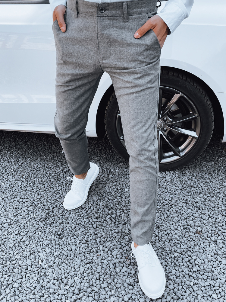 Sivé pánske spoločenské nohavice UX4394 Veľkosť: 32