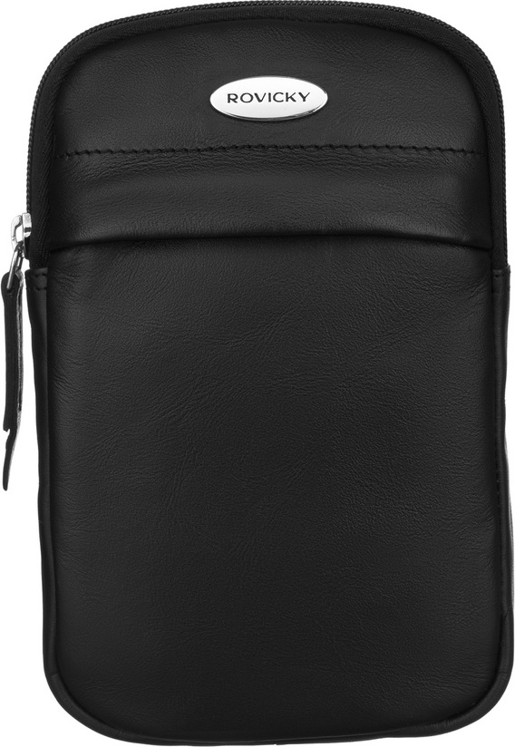 Rovicky čierna kožená malá crossbody kabelka R-403-23-NS Veľkosť: ONE SIZE