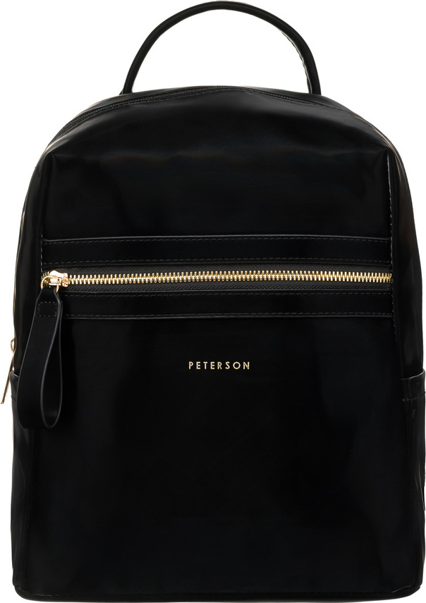 Peterson čierny lakovaný štýlový batoh PTN PLEC-ALE-7 Veľkosť: ONE SIZE