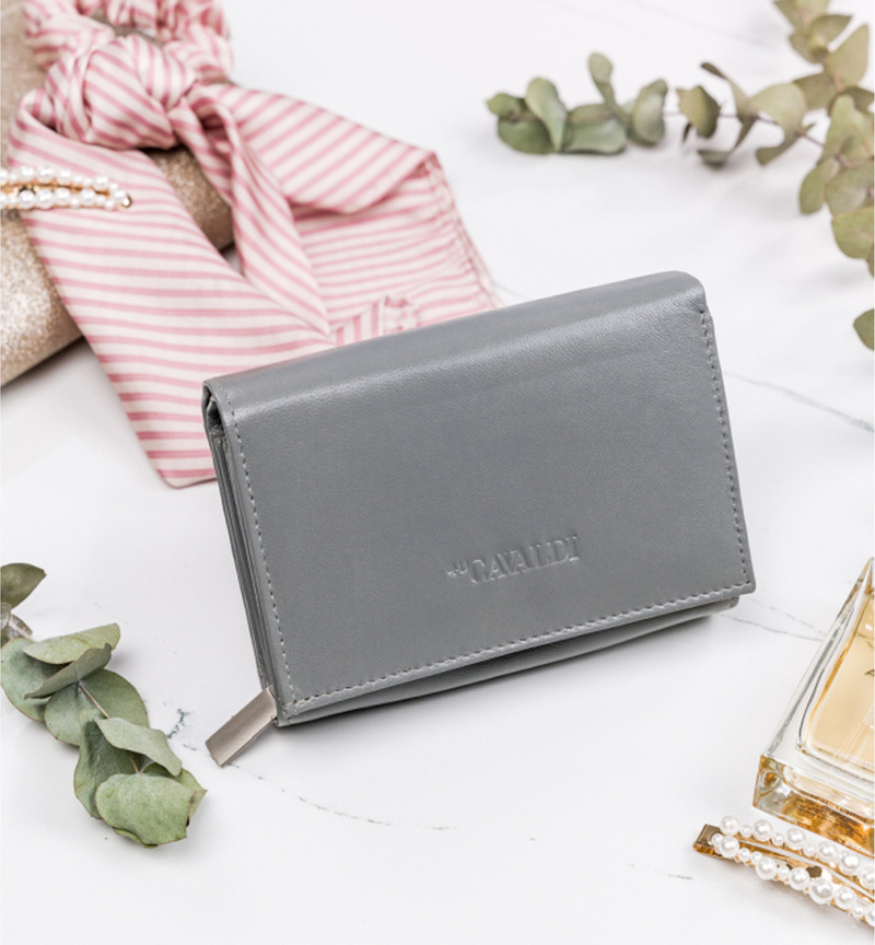 4U Cavaldi Sivá malá kožená peňaženka M799 RD-02-GCL Veľkosť: ONE SIZE