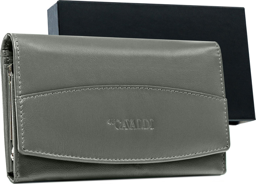 4U Cavaldi sivá veľká rozkladacia peňaženka M786 RD-06-GCL Veľkosť: ONE SIZE