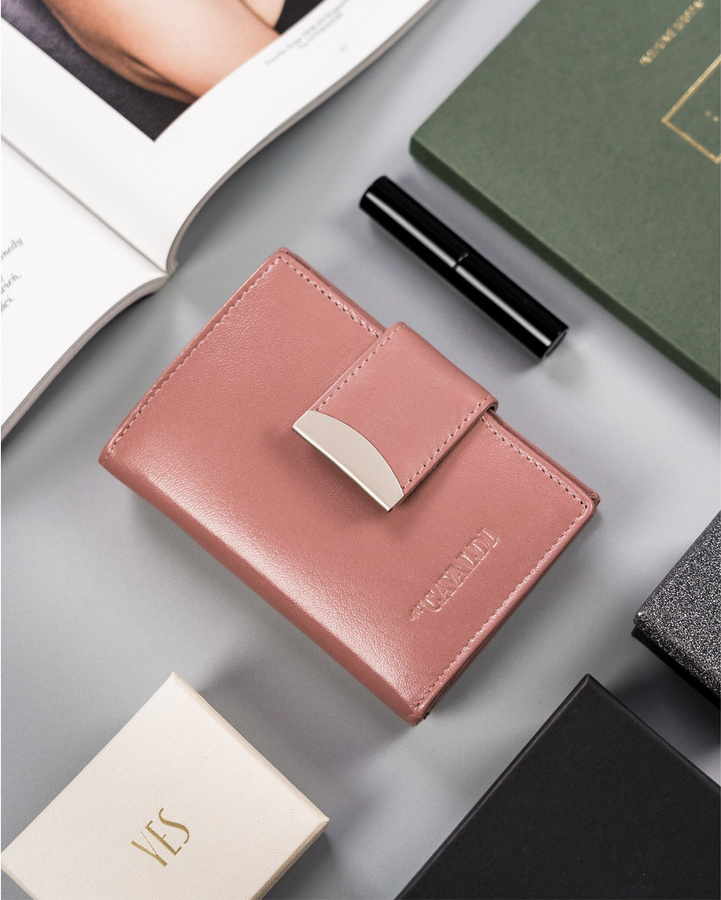 4U Cavaldi ružová dámska kožená peňaženka M778 RD-04-GCL Veľkosť: ONE SIZE