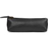 SOLIER Čierne kožené púzdro na perá