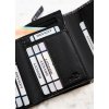 Rovicky Čierno-biela kožená peňaženka na patentku V317