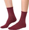 Vínové unisex kašmírové ponožky Art.083