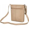 Rovicky béžová kožená messenger taška