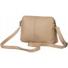 Rovicky Béžová crossbody taška so strieborným kovaním
