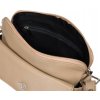 Rovicky Béžová crossbody taška so strieborným kovaním