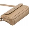 Rovicky Béžová crossbody taška so strieborným kovaním