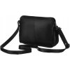 Rovicky Čierna crossbody taška so strieborným kovaním