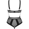 Čierne dámske body Obsessive Chic Amoria Crotchless Teddy