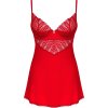 Červená nočná košieľka Obsessive Lobellis Chemise