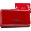 Lorenti červená hladká kožená peňaženka S319