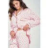 Púdrové luxusné pyžamo s pusinkami Taro Saanvi (Veľkosť S)