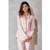 Púdrové luxusné pyžamo s pusinkami Taro Saanvi (Veľkosť S)
