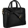 Peterson čierna kožená taška na notebook