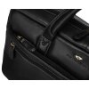 Peterson čierna kožená taška na notebook