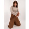 Tmavobéžový dámsky basic rolák