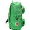 Zelený batoh LEGO Brick 1x2 Backpack