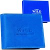 Always Wild modrá pánska kožená peňaženka A253
