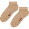 Béžové dámske členkové bambusové ponožky Art. 094