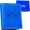 Always Wild modrá elegantná pánska peňaženka A228