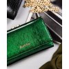 Rovicky Zelená dámska kožená lakovaná peňaženka V141