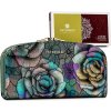 Peterson Farebná zaoblená peňaženka s kvetmi Y122