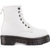 Dámske biele šnurovacie členkové topánky BIG STAR