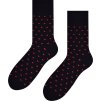 Čierne pánske ponožky so srdiečkami Art.136