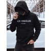 Čierna mikina s nápisom LOS ANGELS