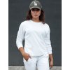 Biela dámska basic mikina GLAMFLAIR (Veľkosť S)