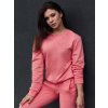 Koralová dámska basic mikina GLAMFLAIR