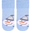 Svetlomodré zimné ponožky pre bábätká Art.156