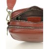 MARCO MAZZINI Hnedá menšia crossbody v tvare podkovy