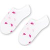 Biele dievčenské bambusové ponožky so srdiečkami Art.148