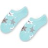 Svetlomodré chlapčenské bambusové ponožky s hviezdičkami Art.152