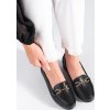 Čierne dámske mokasíny s prackou