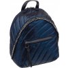 Tmavomodrý malý prešívaný batoh David Jones
