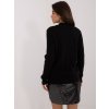 Čierny teplý sveter s rolákom