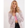 Svetlofialový dámsky vzorovaný kardigán bez zapínania