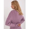Klasický pletený lila sveter