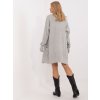 Sivý pletený kardigán s vreckami