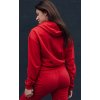 Červená crop mikina s kapucňou TRENDHOOD