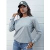 Svetlosivá dámska basic mikina GLAMFLAIR