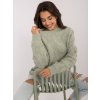 Svetlozelený dámsky oversize sveter
