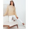 Béžová dámska basic mikina SWAN