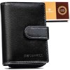 Peterson čierna kožená peňaženka Y791