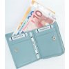 Rovicky svetlomodrá malá peňaženka na patentku V399